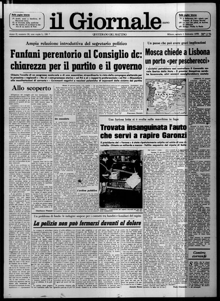 Il giornale nuovo : quotidiano del mattino